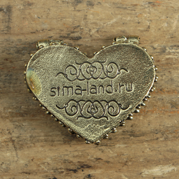 Любовный сундук с парой мышек, 3,4 х 2,6 см