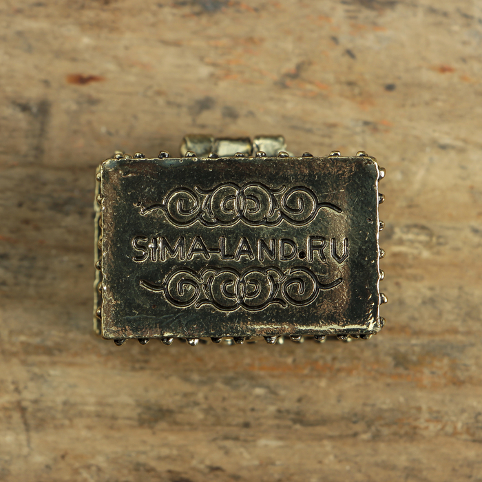 Сундук счастья с золотой жабкой, 3,5 х 2,7 см