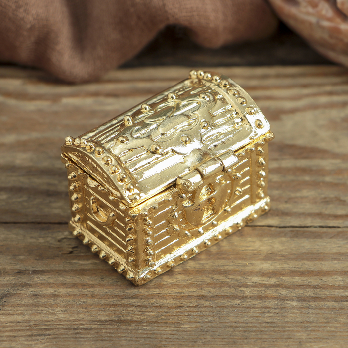 Сундук счастья с кошельковой мышью, 3,5 х 2,7 см