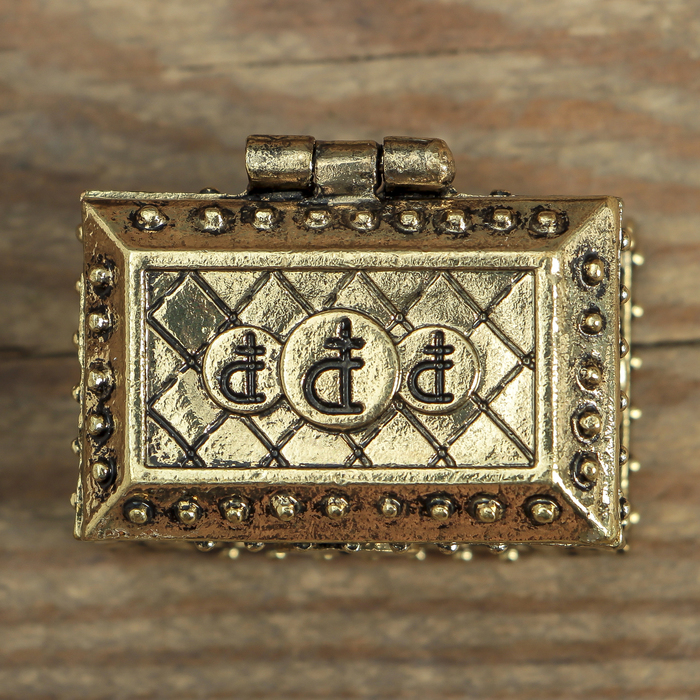 Денежный сундук с рублевой мышью , 3,5 х 2,7 см