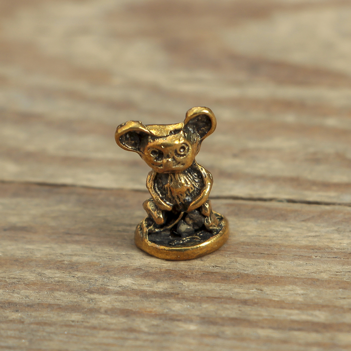 Денежный сундук с рублевой мышью , 3,5 х 2,7 см