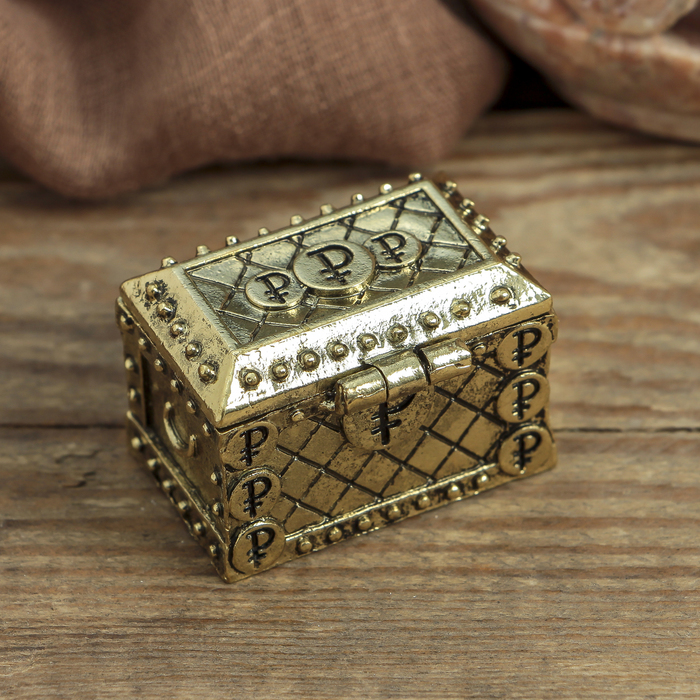 Денежный сундук с мышкой-загребушкой , 3,5 х 2,7 см