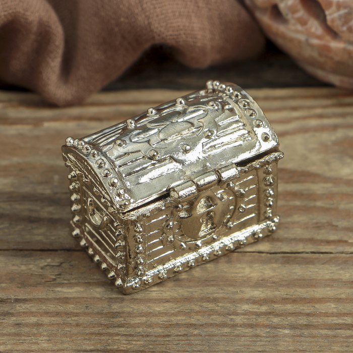 Сундук счастья с денежной ложкой загребушкой, 3,5 х 2,7 см