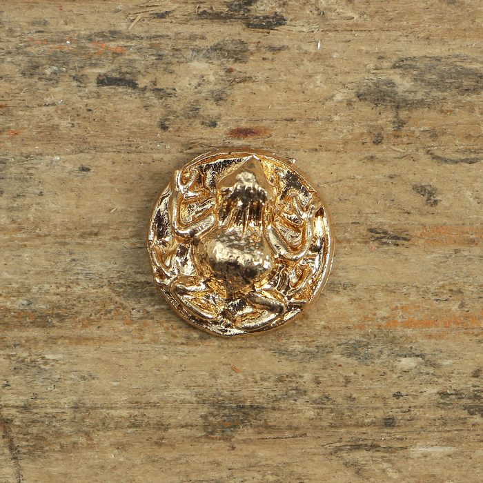 Денежный сундук с жабой на монете , 3,5 х 2,7 см