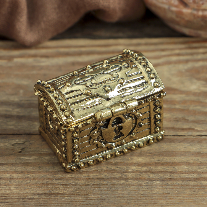 Денежный сундук с слоником на монетке , 3,5 х 2,7 см