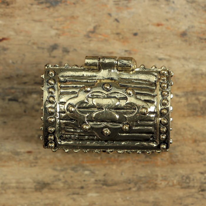 Денежный сундук с слоником на монетке , 3,5 х 2,7 см