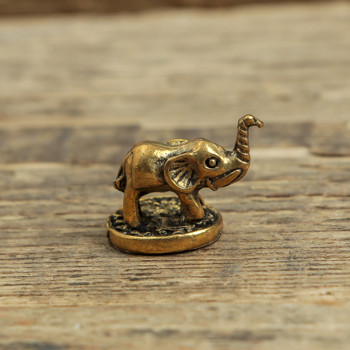 Денежный сундук с слоником на монетке , 3,5 х 2,7 см