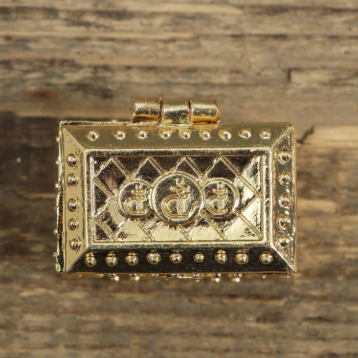 Денежный сундук с золотым ключиком , 3,5 х 2,7 см