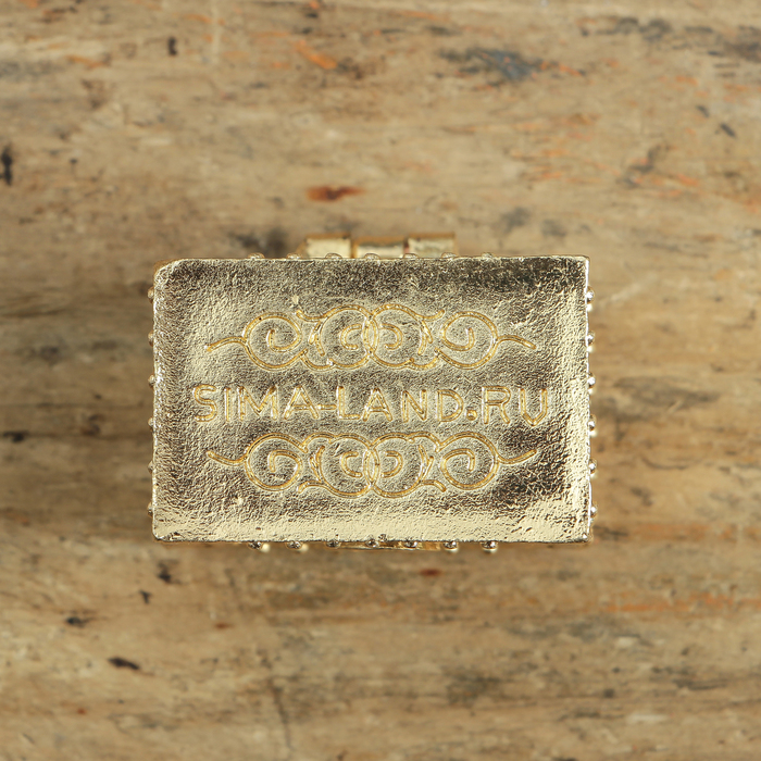 Денежный сундук с птицей счастья, 3,5 х 2,7 см