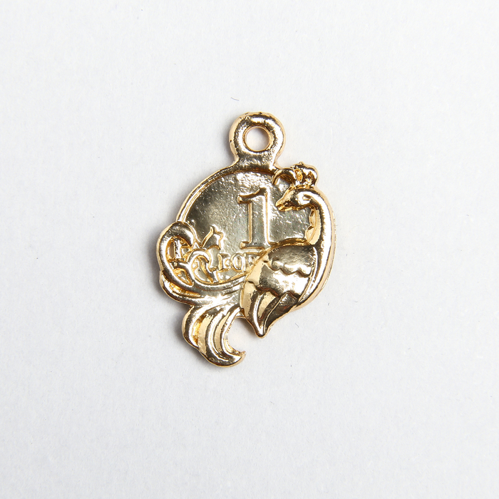 Денежный сундук с птицей счастья, 3,5 х 2,7 см