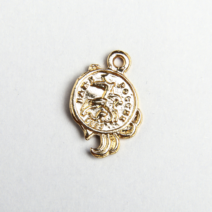 Денежный сундук с птицей счастья, 3,5 х 2,7 см