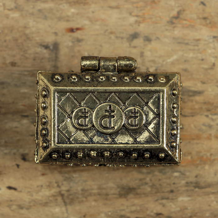 Денежный сундук с драконом прибыли, 3,5 х 2,7 см