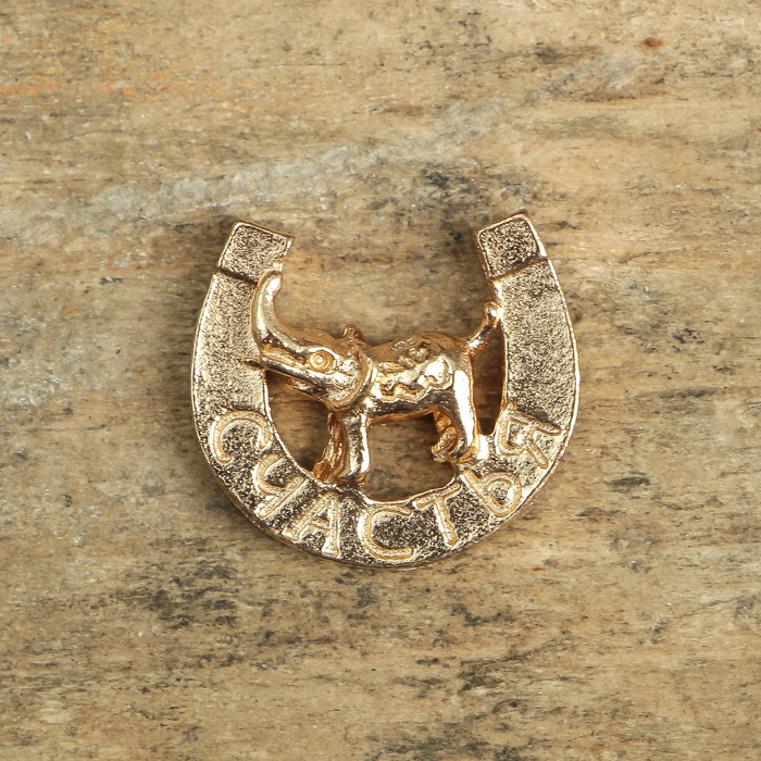 Сундук счастья с подковой на удачу, 3,6 х 2,6 см