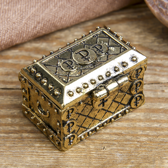 Денежный сундук с кошелечной совой, 3,6 х 2,6 см