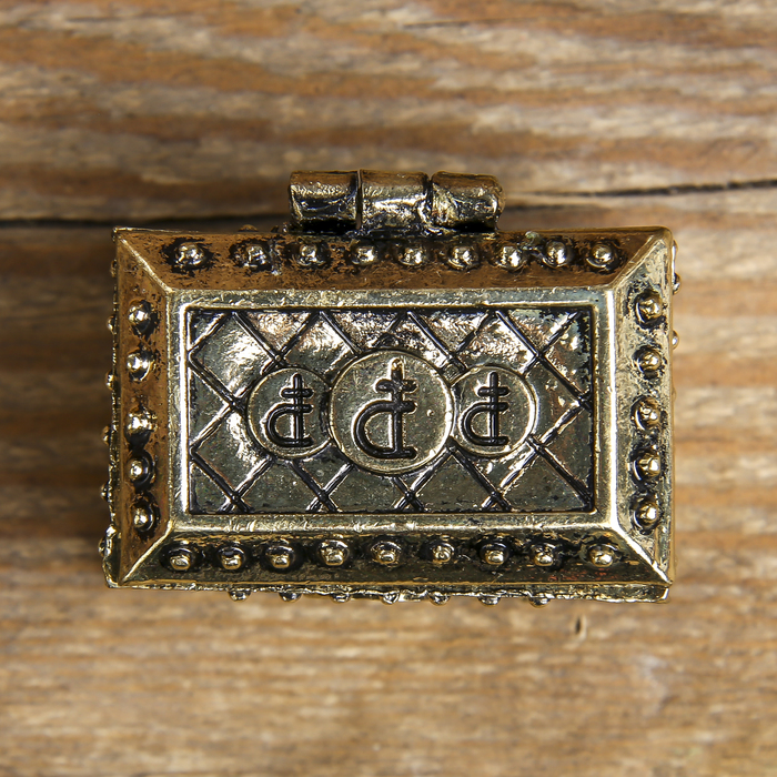 Денежный сундук с кошелечной совой, 3,6 х 2,6 см