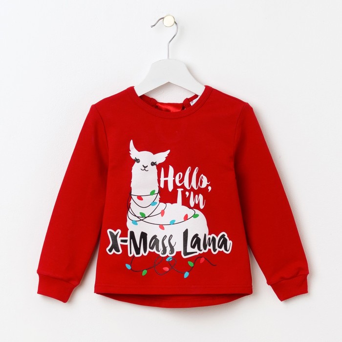 Джемпер детский KAFTAN "Lama", красный, рост 122-128 см (34).