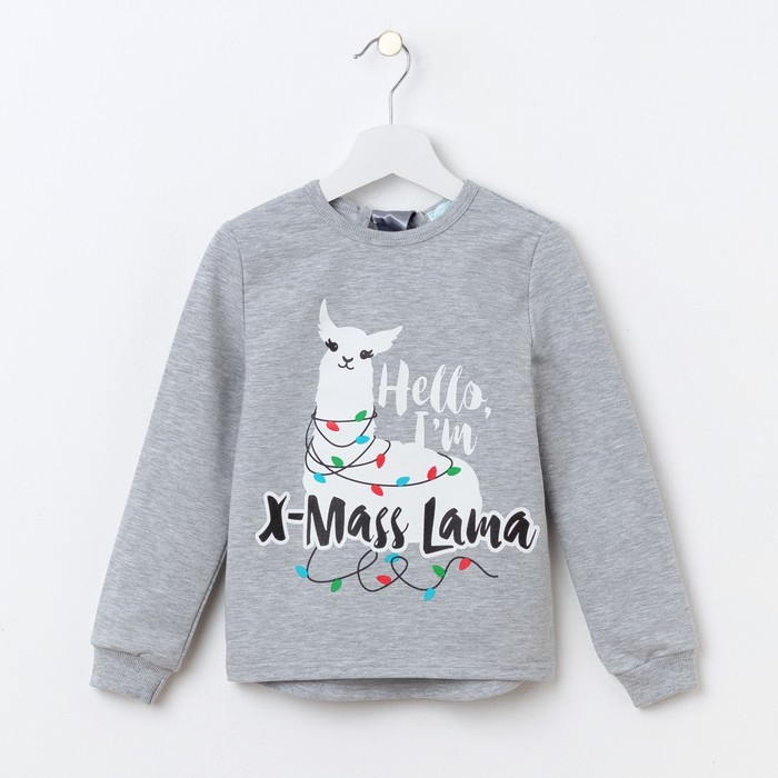 Джемпер детский KAFTAN "Lama", серый, рост 122-128 см (34).
