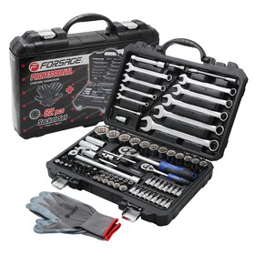 

Набор инструментов Forsage F-4821-9, 1/4", 1/2", 12 граней, 4-32 мм, 82 предмета