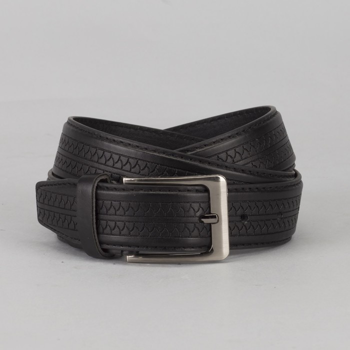 Ремень мужской, пряжка металл, цвет чёрный