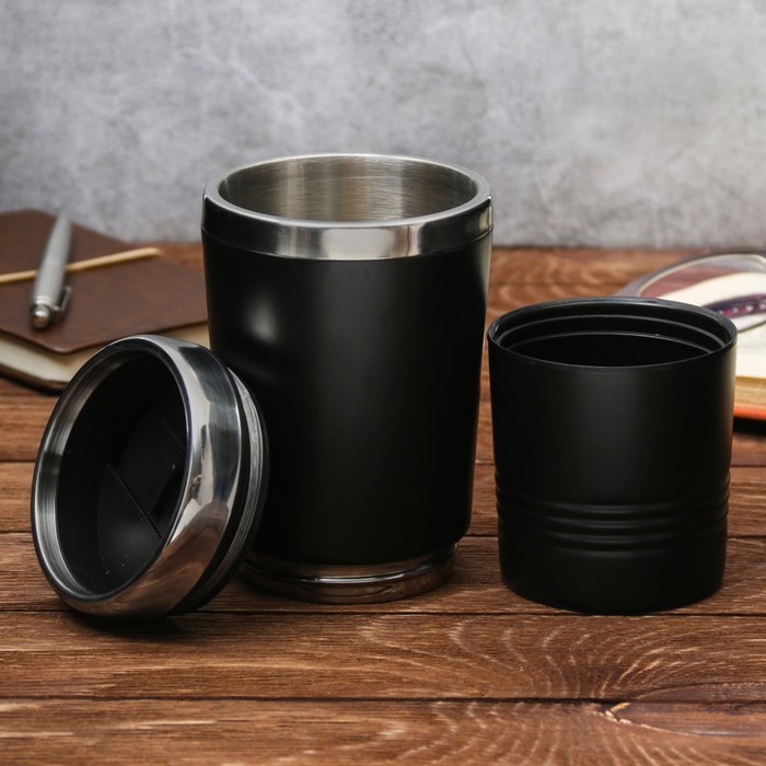 Термостакан без ручки 2 в 1 "Работу за меня не сделают", 500 мл