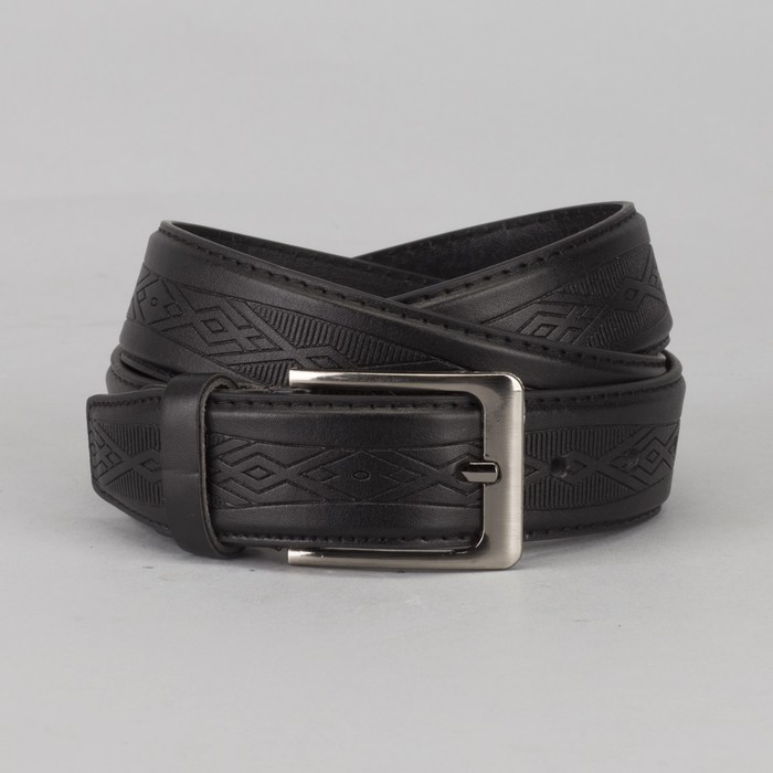 Ремень мужской, пряжка металл, цвет чёрный