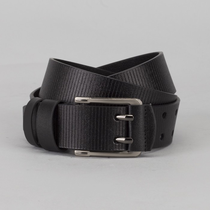 Ремень мужской, пряжка металл, цвет чёрный