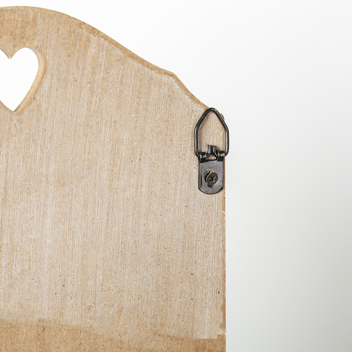 Крючки декоративные дерево с полочкой "Корзина с цветами" 30х16х5,8 см