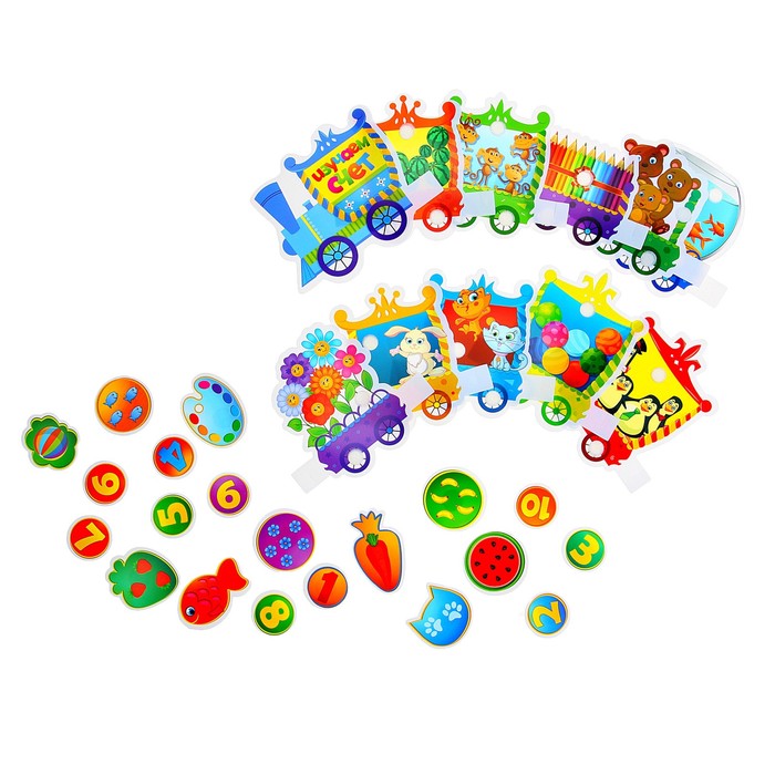 Игра-конструктор на липучках "Изучаем счет" в пакете