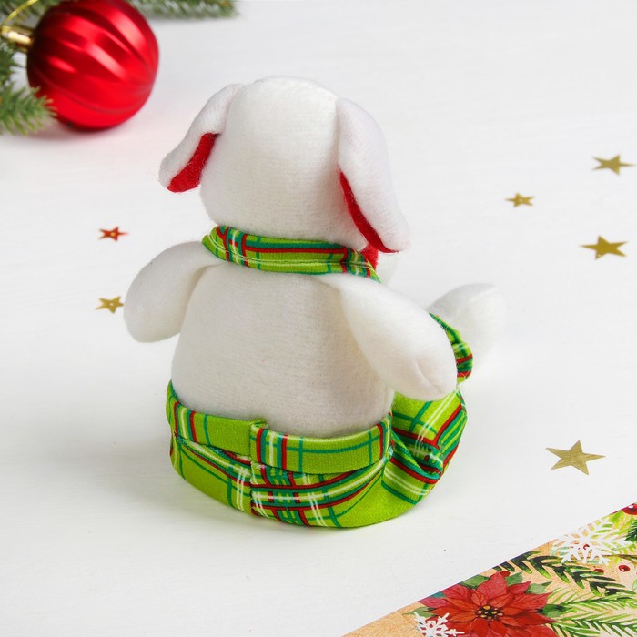 Мягкая игрушка "Свинюшка комбинезон в клетку"