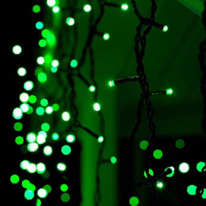 БАХРОМА уличная, УМС, Ш:3м, В:0.9м, Н.Т. 3W LED-232-220V, ЗЕЛЕНЫЙ