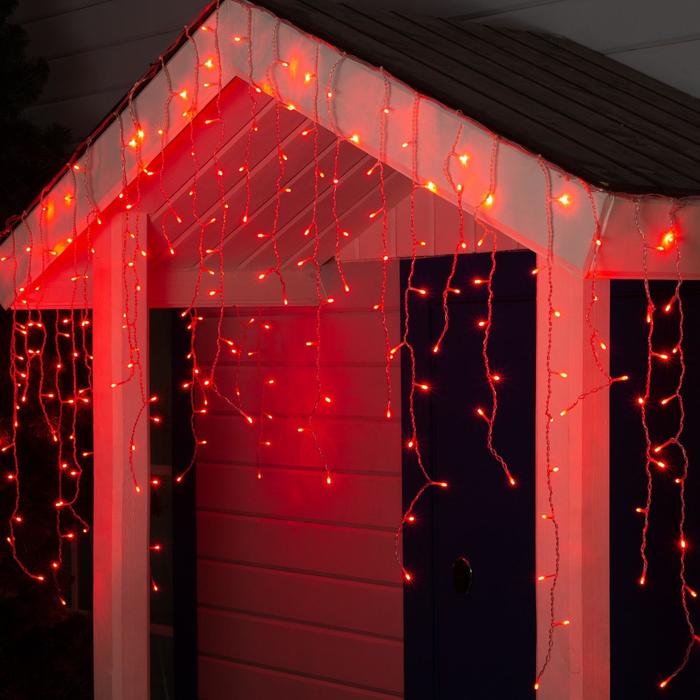 БАХРОМА уличная, УМС, Ш:3м, В:0.9м, Н.С. 3W LED-232-220V, КРАСНЫЙ