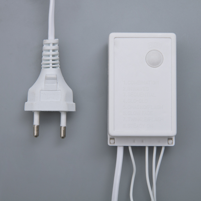 БАХРОМА уличная, Ш:4м, В:0.6м, Н.Б. LED-180-220V, 8 режимов, ЗЕЛЕНЫЙ