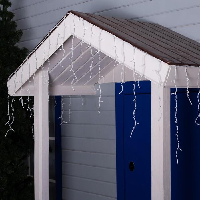 БАХРОМА уличная, Ш:4м, В:0.6м, Н.Б. LED-180-220V, 8 режимов, КРАСНЫЙ