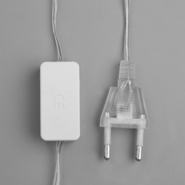 НИТЬ, 2 м, с насад. "Снежинка матовая", 12х12 см, Н.С. LED-36-220V, МУЛЬТИ (RG/RB)