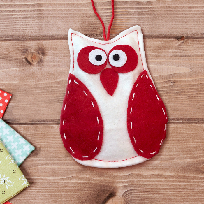 Набор для создания подвесной игрушки из фетра "Совенок"