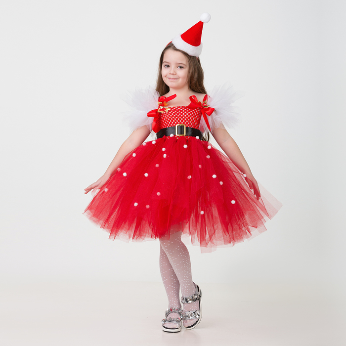 Карнавальный костюм "Санточка", сделай сам, корсет, ленты, брошки, аксесуары