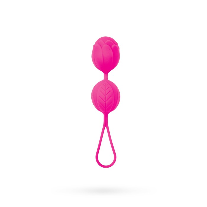 Вагинальные шарики «Штучки-дрючки», cиликон, цвет розовый, d=3,5 см