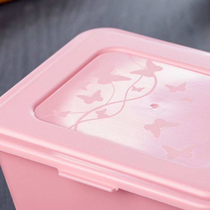 Контейнер "Deco" 1,2 л (нежно-розовый)