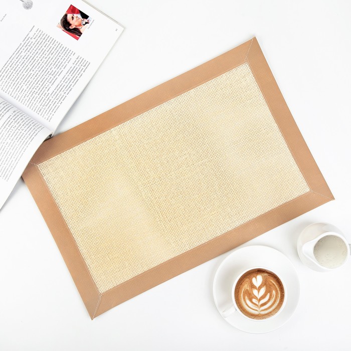 Салфетка кухонная "Простота" 45х30 см, бежевый