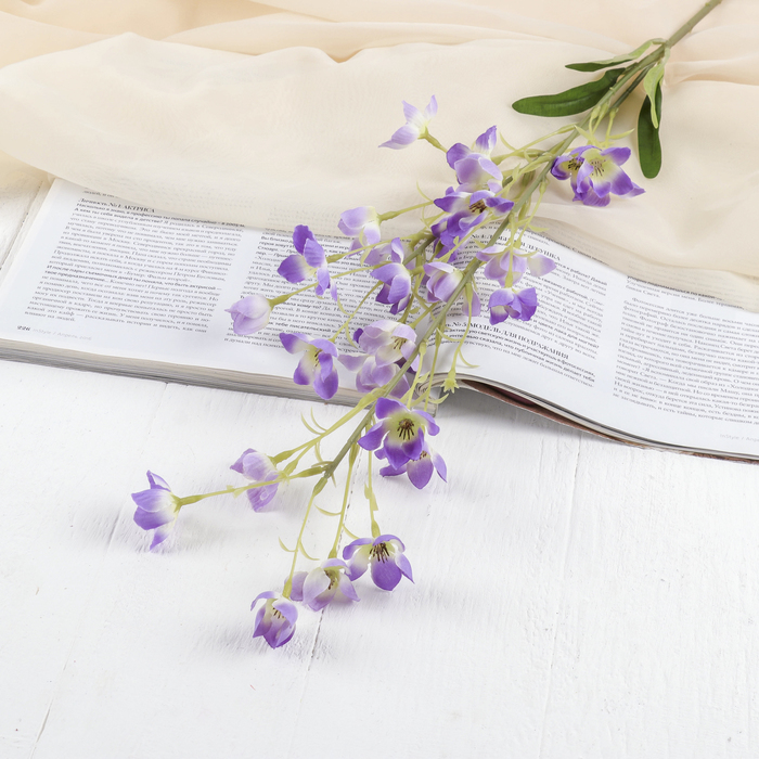 Цветы искусственные "Калужница" 2,5*90 см, сиреневый