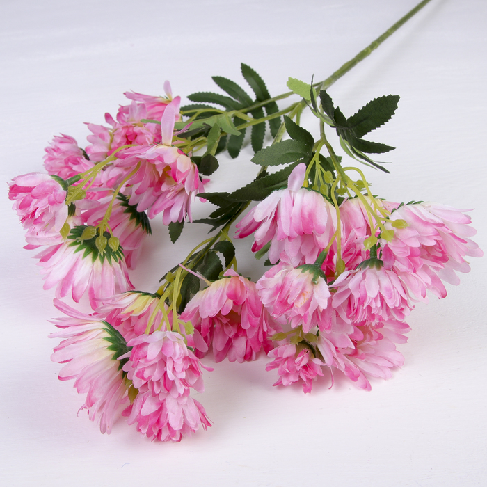 Цветы искусственные "Ромашка с серединкой" 6*79 см, розовый