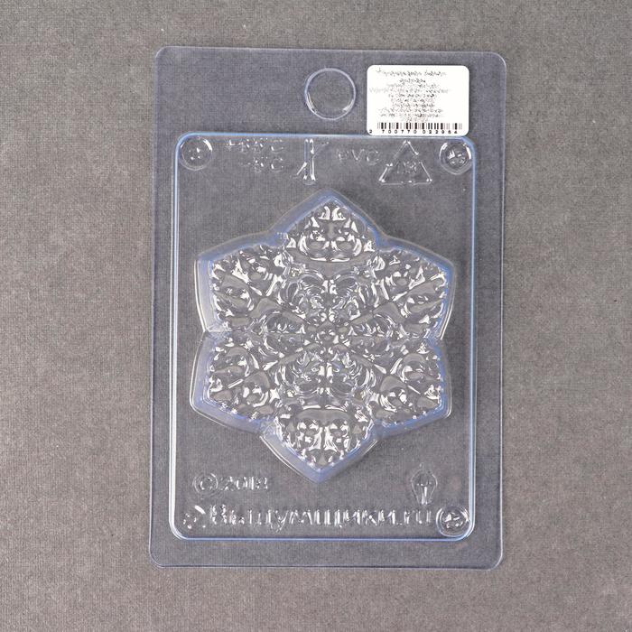 Пластиковая форма "Снежинка новогодняя"