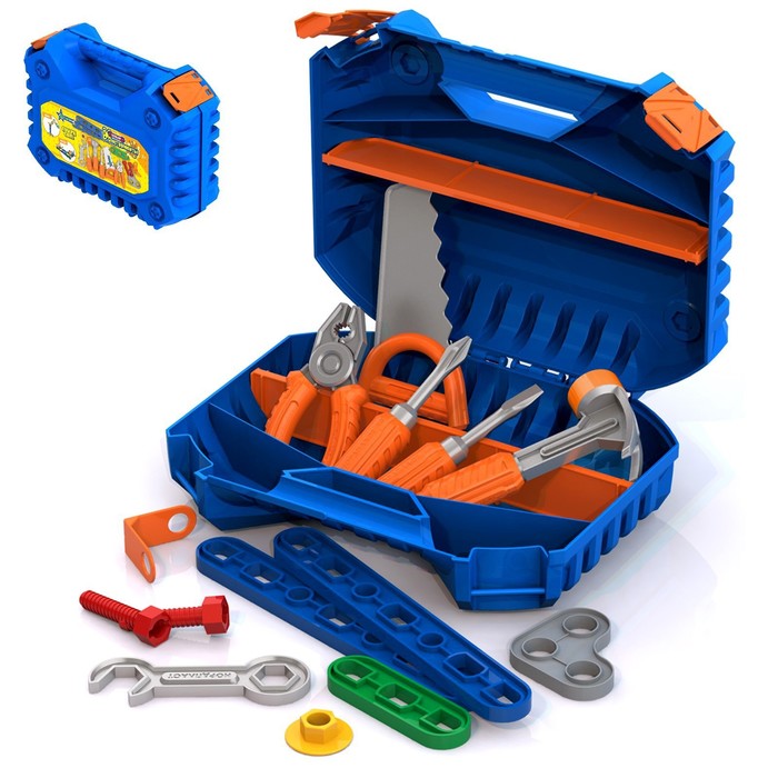 Набор инструментов в чемодане, с конструктором из 47 элементов 545