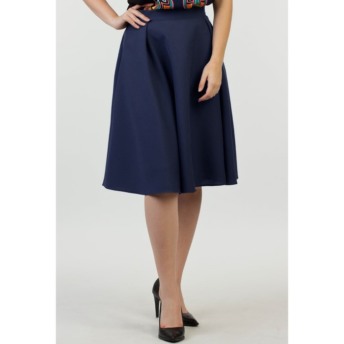 Юбка женская, размер 50, цвет синий