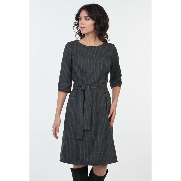 Платье женское, размер 44, цвет серый
