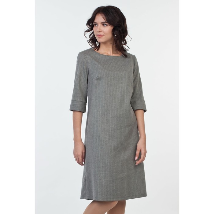 Платье женское, размер 50, цвет серый
