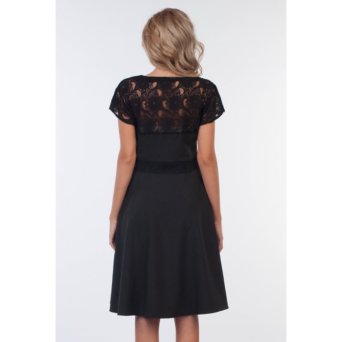 Платье женское, размер 48, цвет чёрный