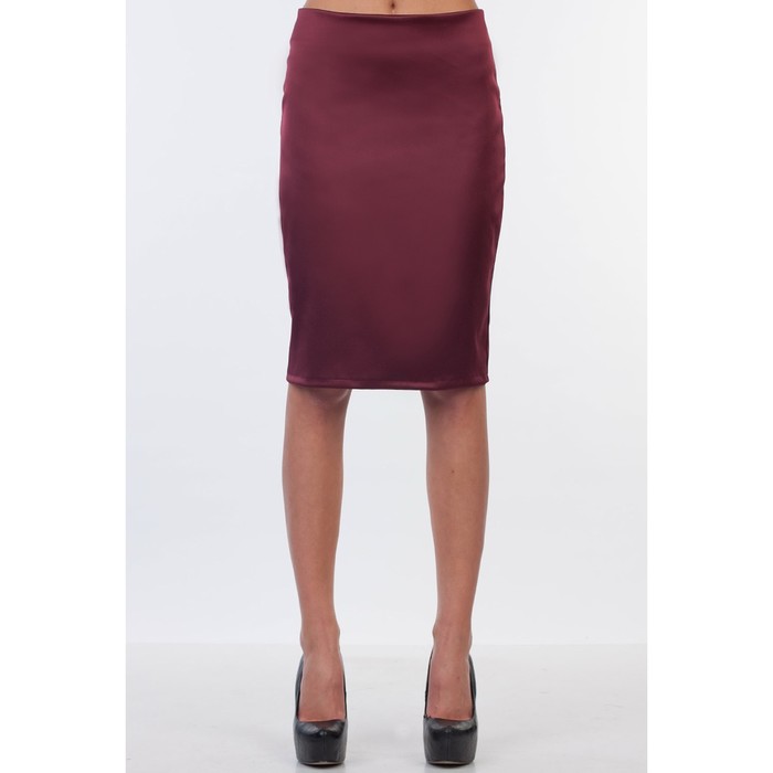 Юбка женская, размер 44, цвет марсала