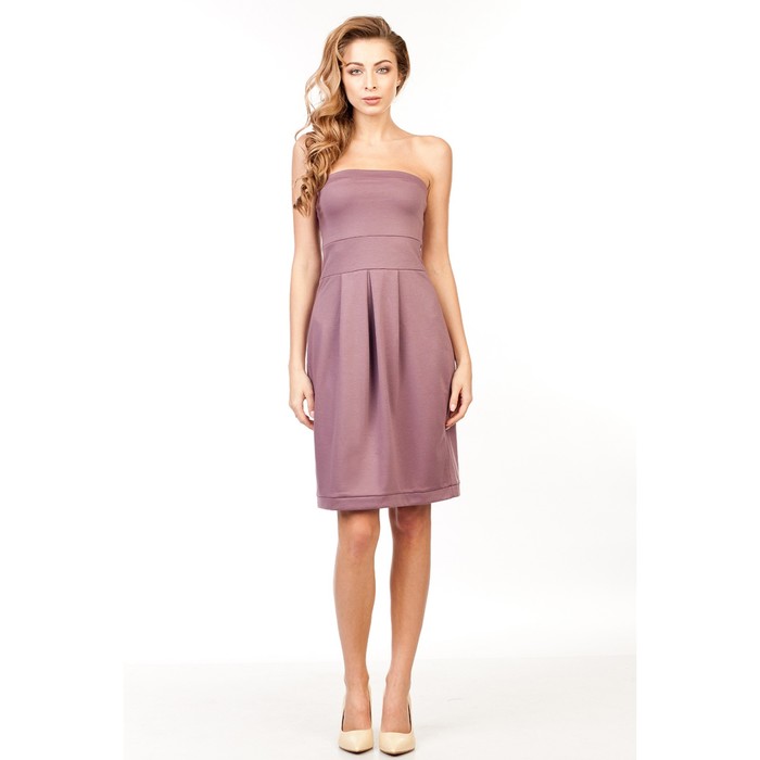 Платье женское, размер 44, цвет сухая роза