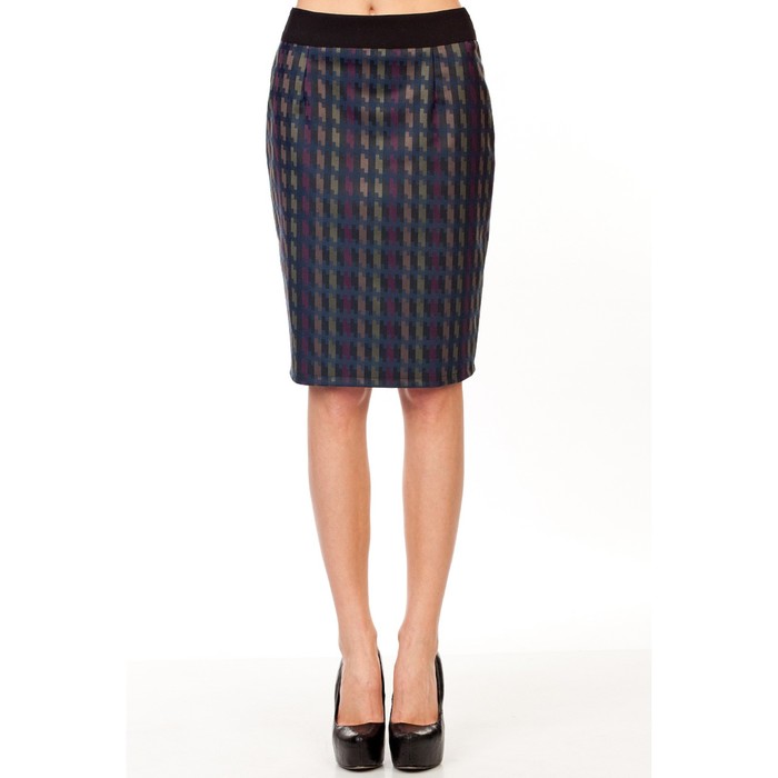 Юбка женская, размер 48, цвет синий